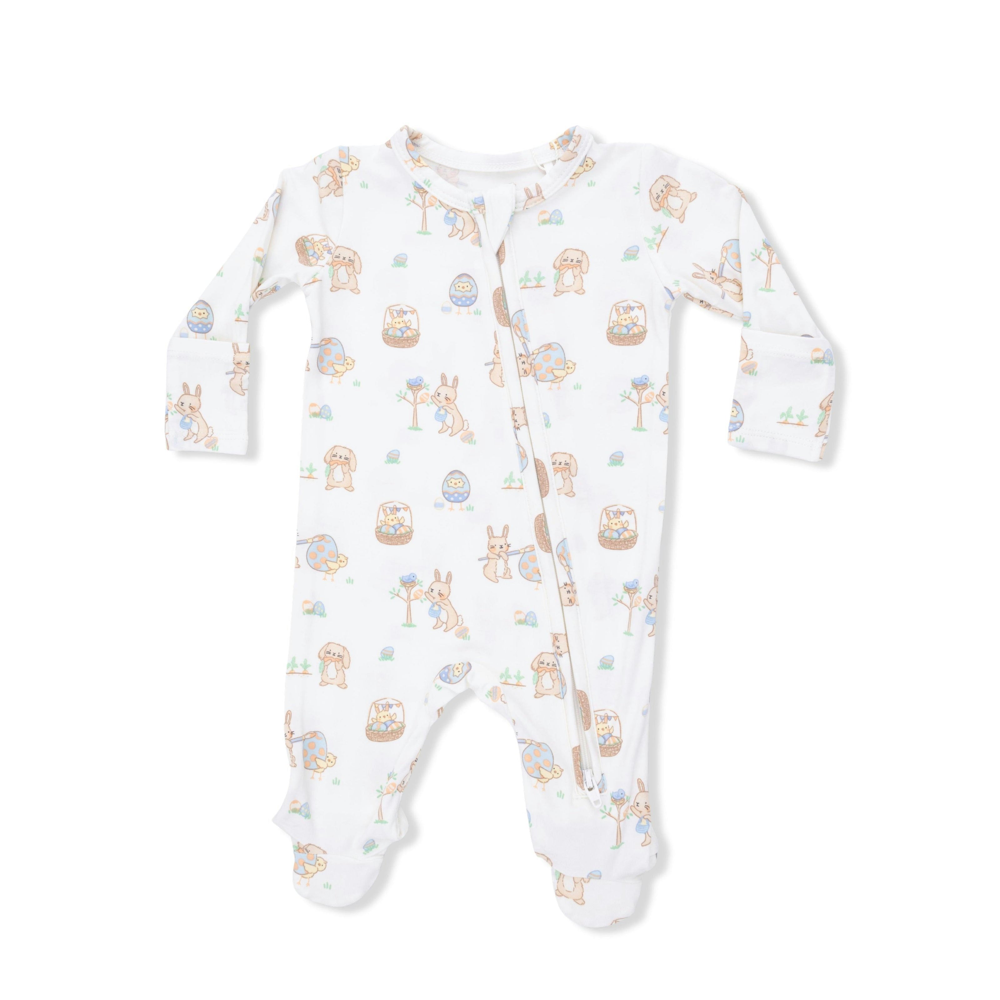 Easter Egg Hunt Uni - 2 Way Zipper Footie