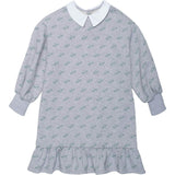 Organic Sweatshirt Dress in Heather Grey