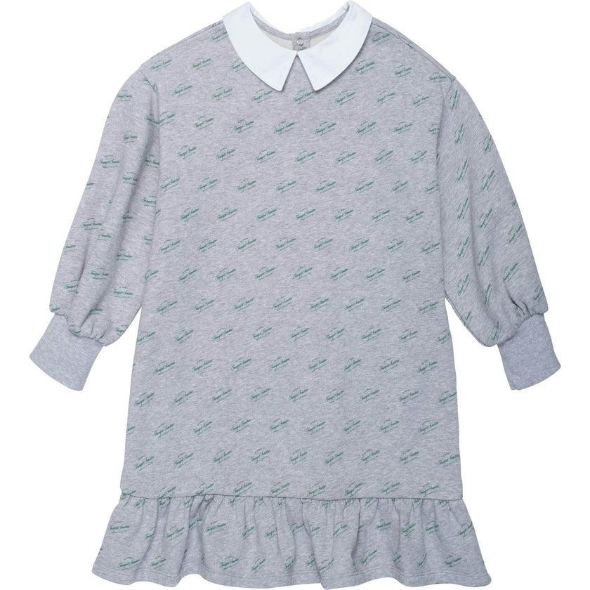 Organic Sweatshirt Dress in Heather Grey