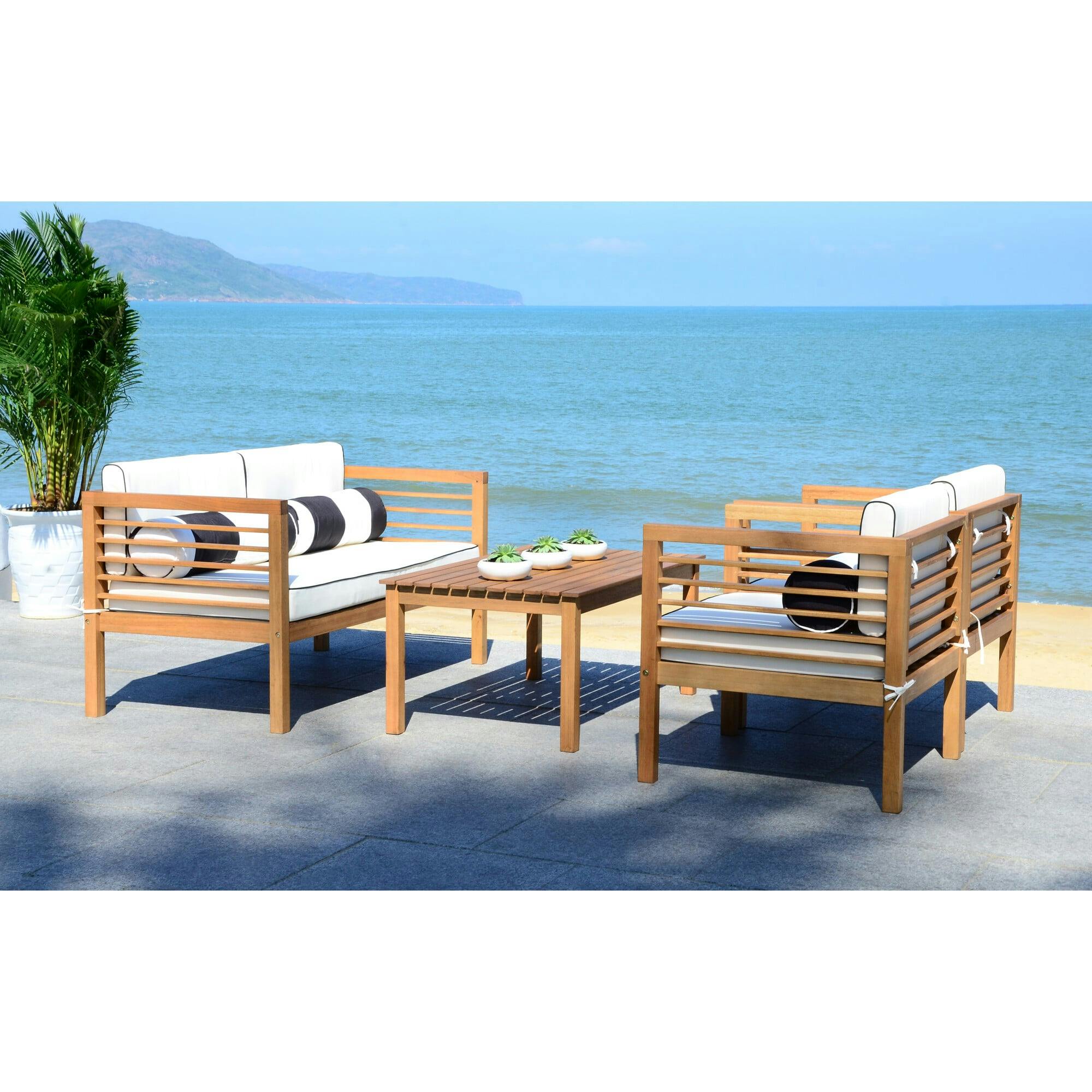 Alda Eucalyptus 4-Piece Outdoor Set