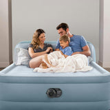 Dura-Beam: Deluxe Ultra Plush Headboard: Queen - Airbed - Blue