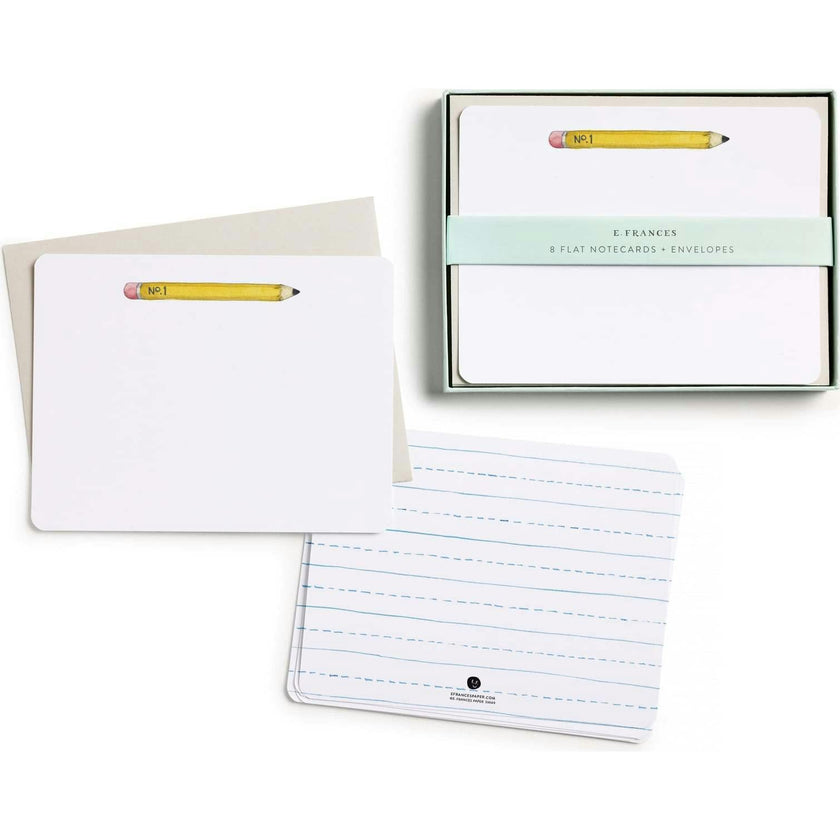 Set of 8 Flat Notecards