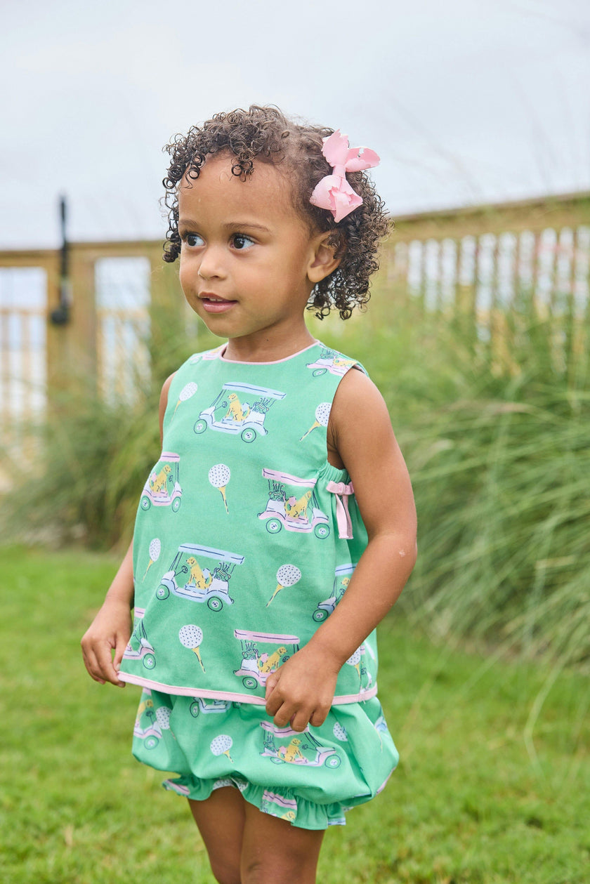 Lily Bloomer Set - Pink Paws on Par
