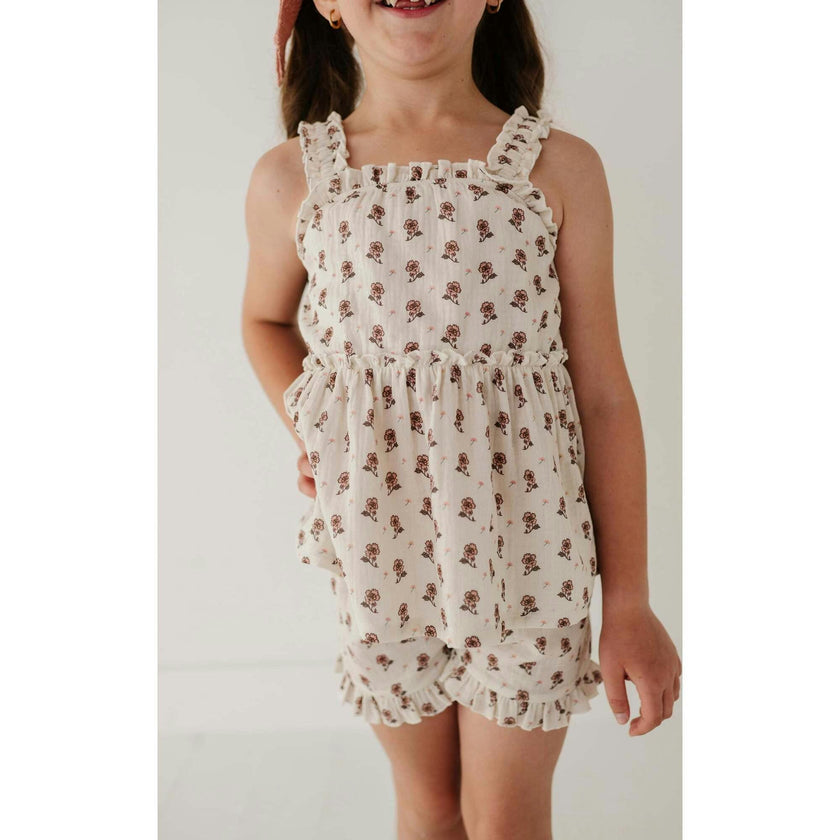 Ruffle Gauze Shorts