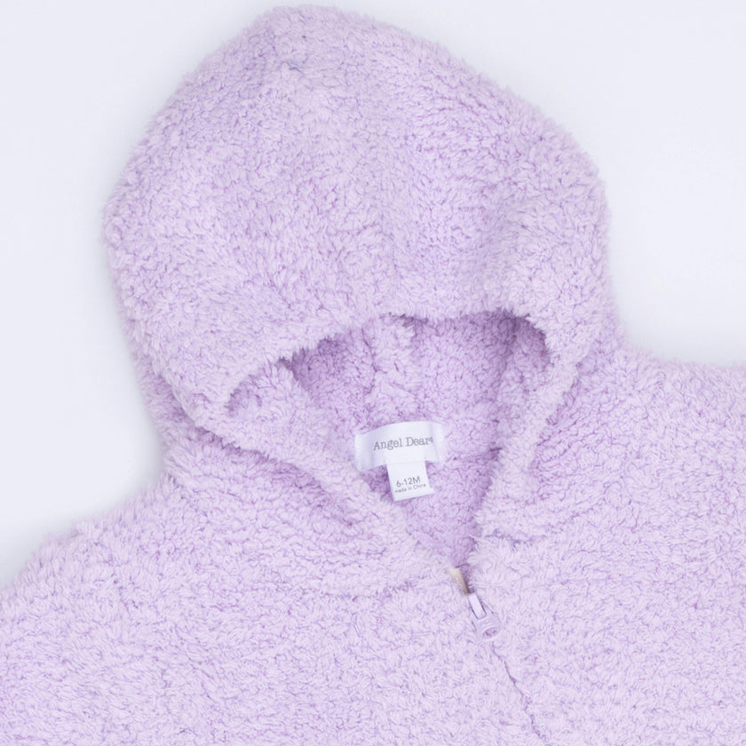 Chenille - Lavender Hooded Romper