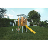 Forest - Modern Backyard Outdoor Swing Set 2 Swings And Trapeze Bar