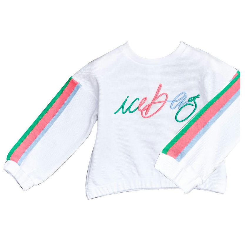 ICEBERG Pastel Vibes Side Stripe Sweatshirt