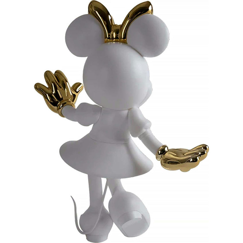 Minnie WELCOME White & Gold 12in