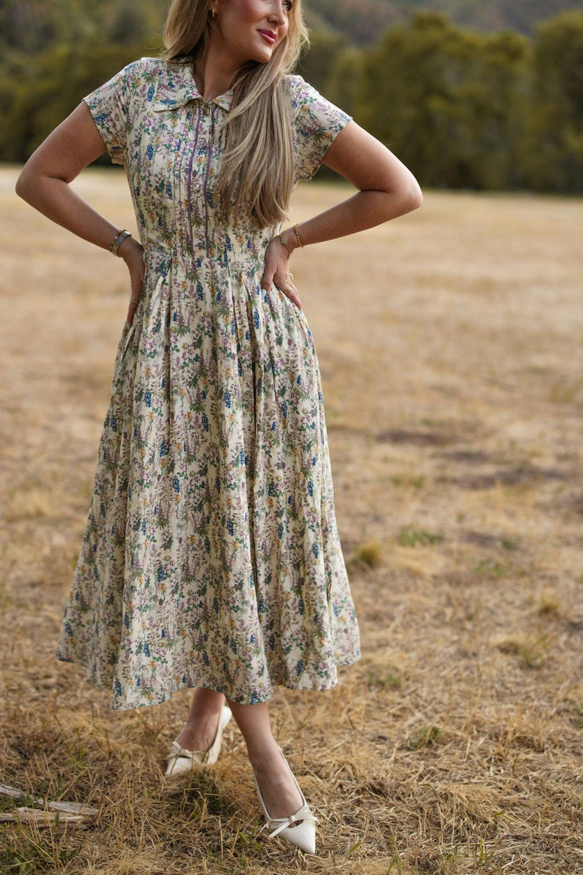 Amber Dress in Autumn Bouquet