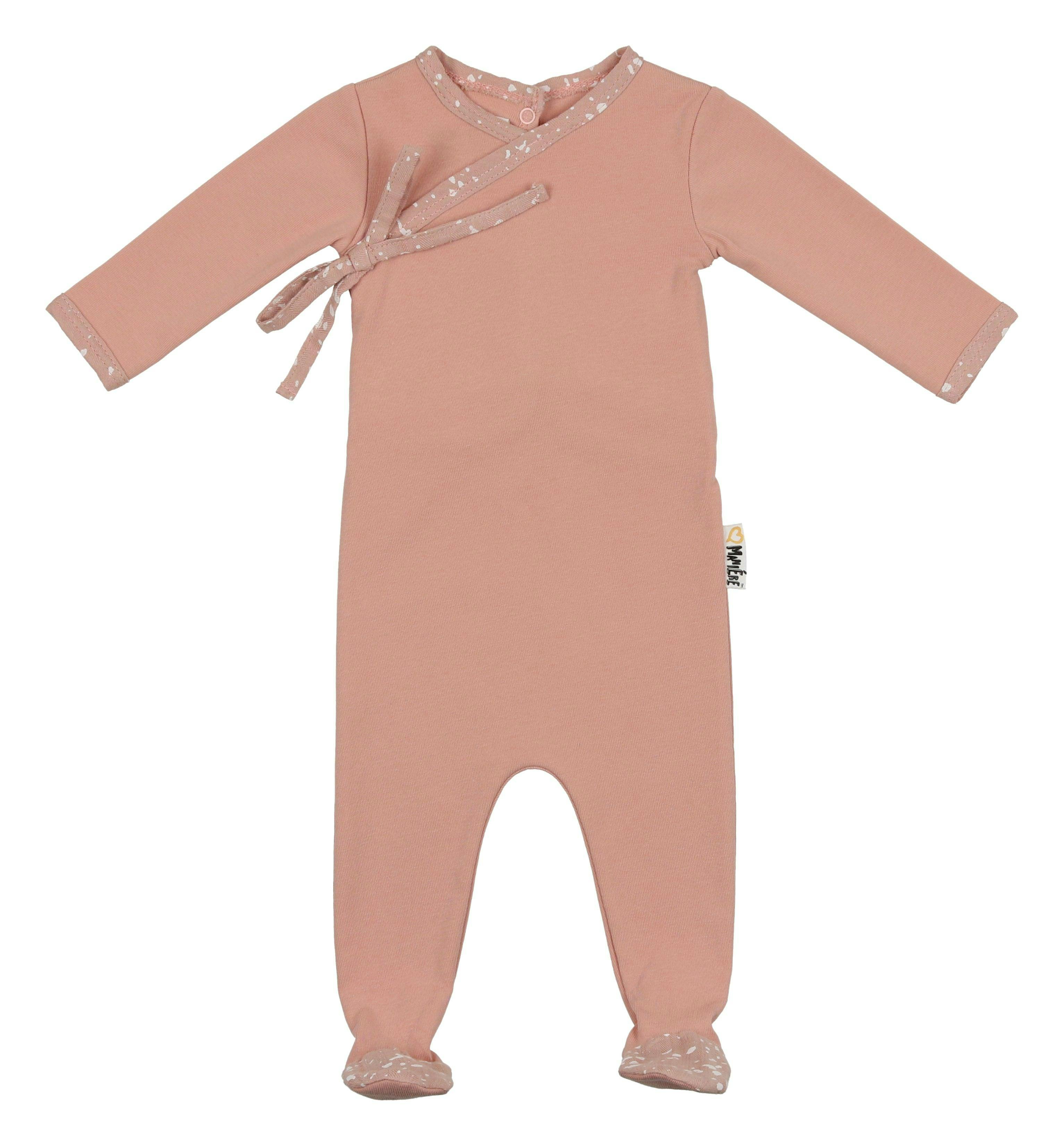 Speckled Wrap Footie