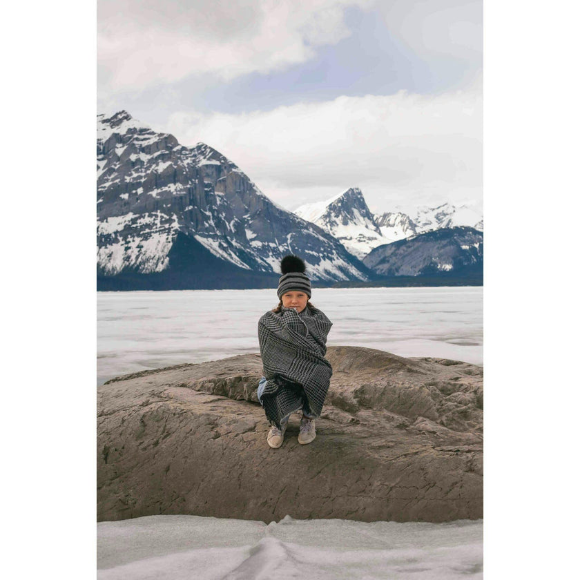 Tiger Pattern Wool Hat (Snap On Pom Sold Separately)