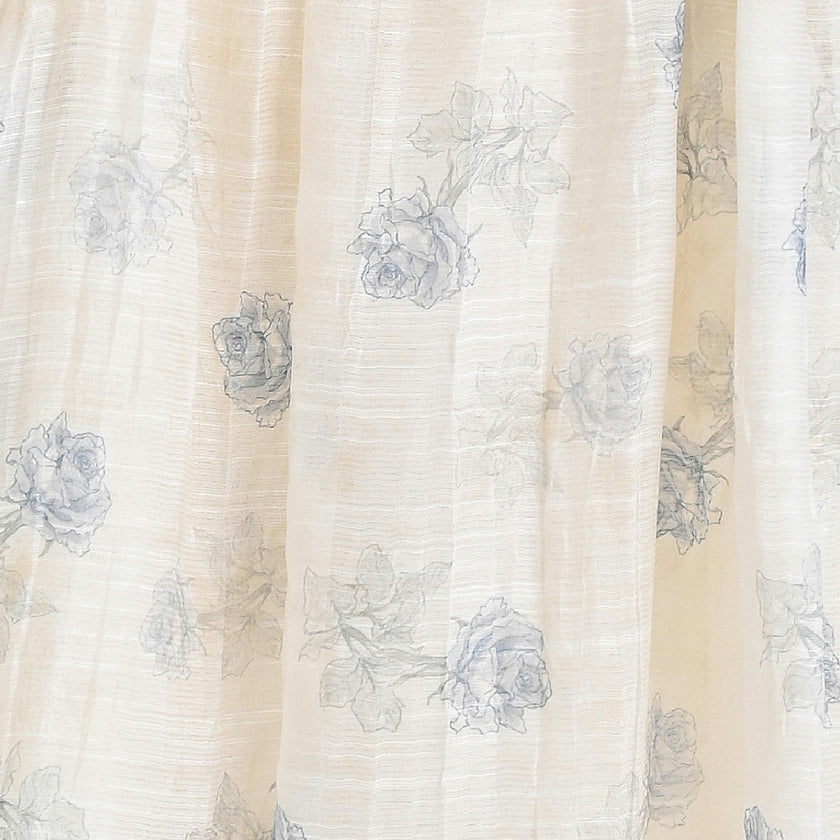 Vintage Bloom Ruffle Dress