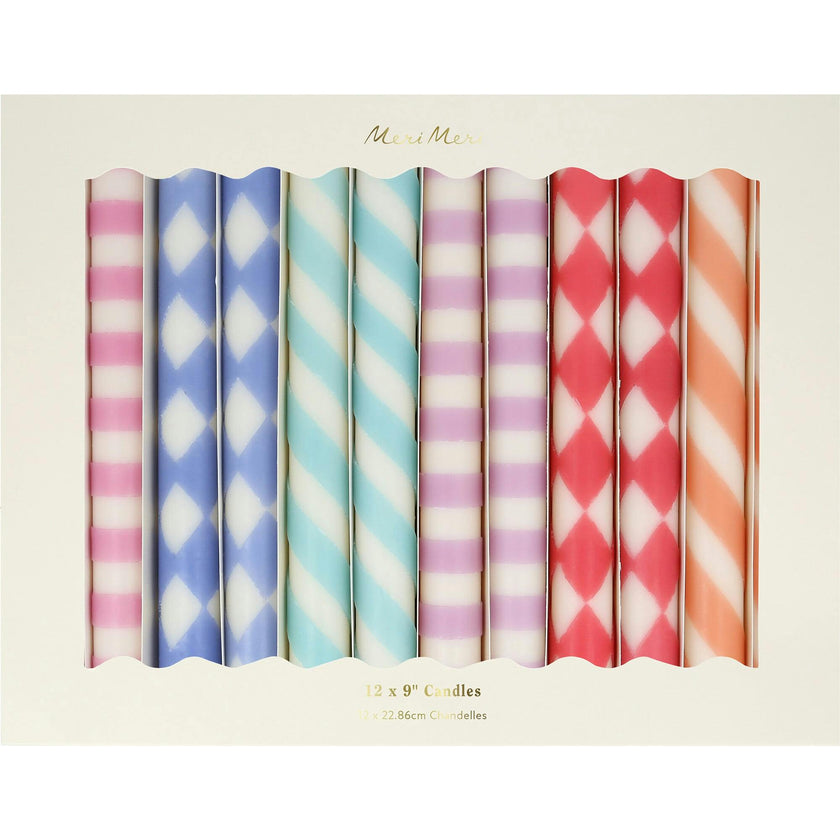 Patterned Table Candles