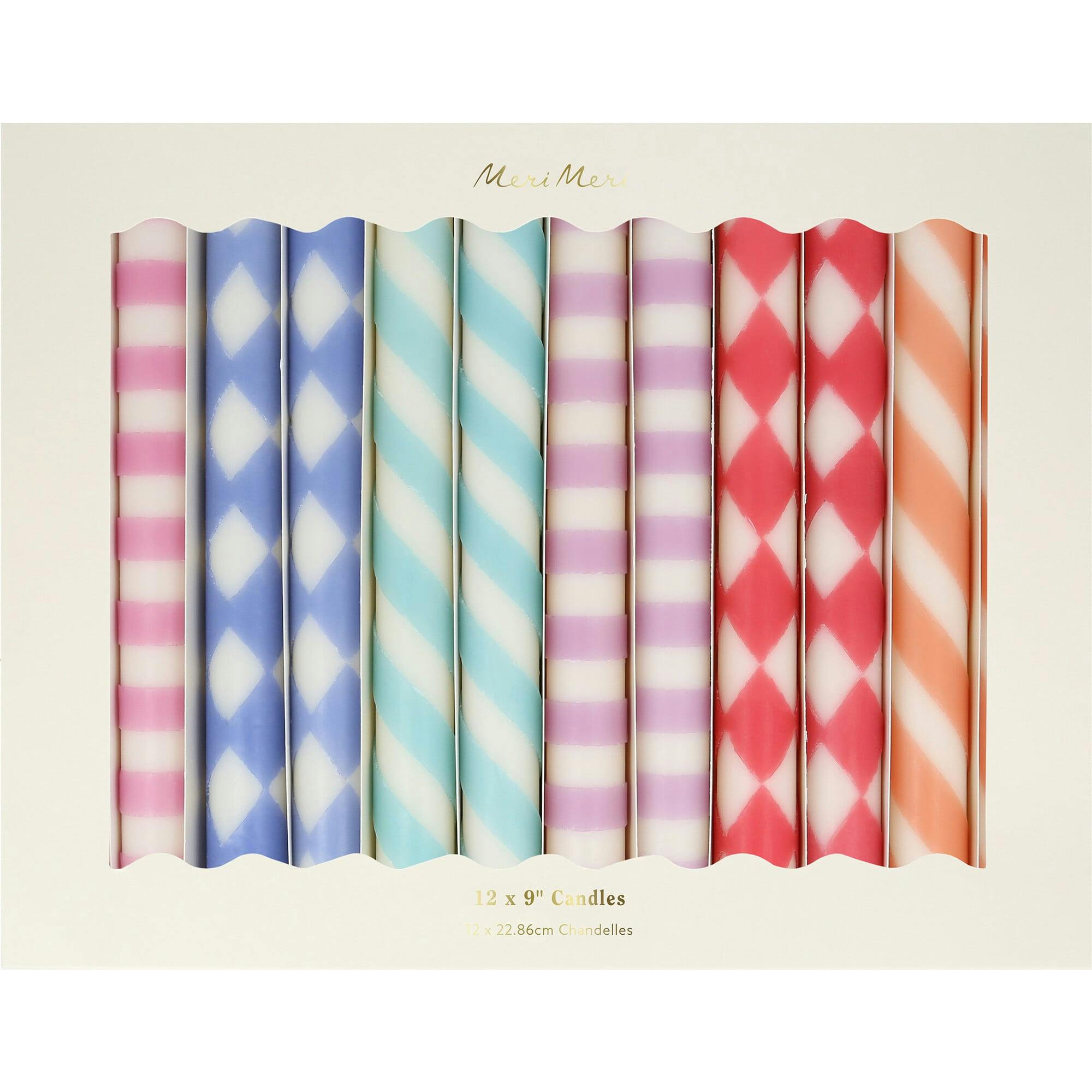 Patterned Table Candles
