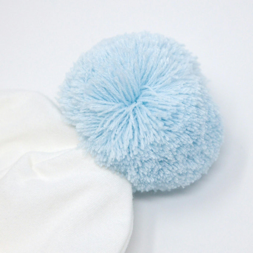 Sky Blue Pom Hat