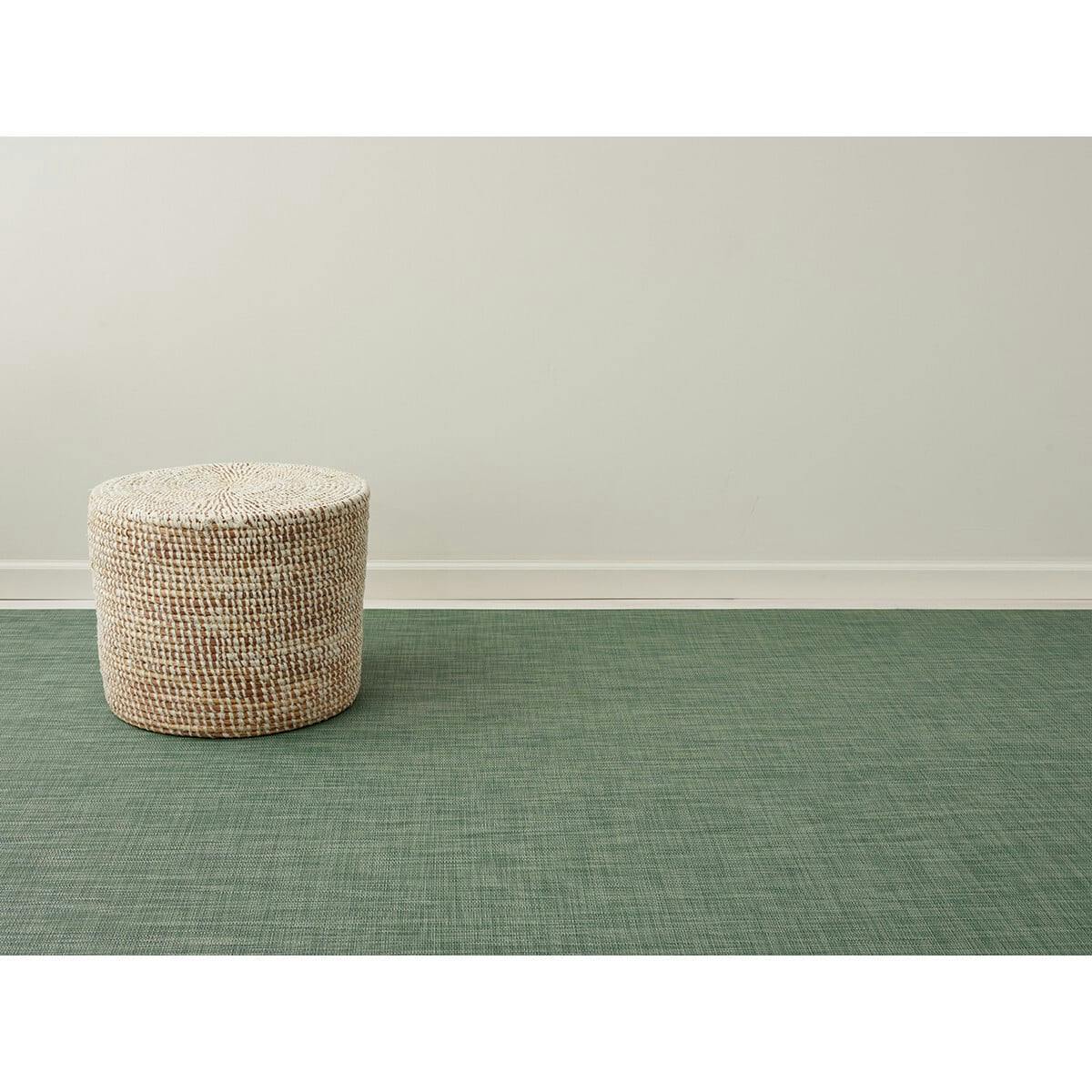 Mini Basketweave Woven Floormat, Ivy