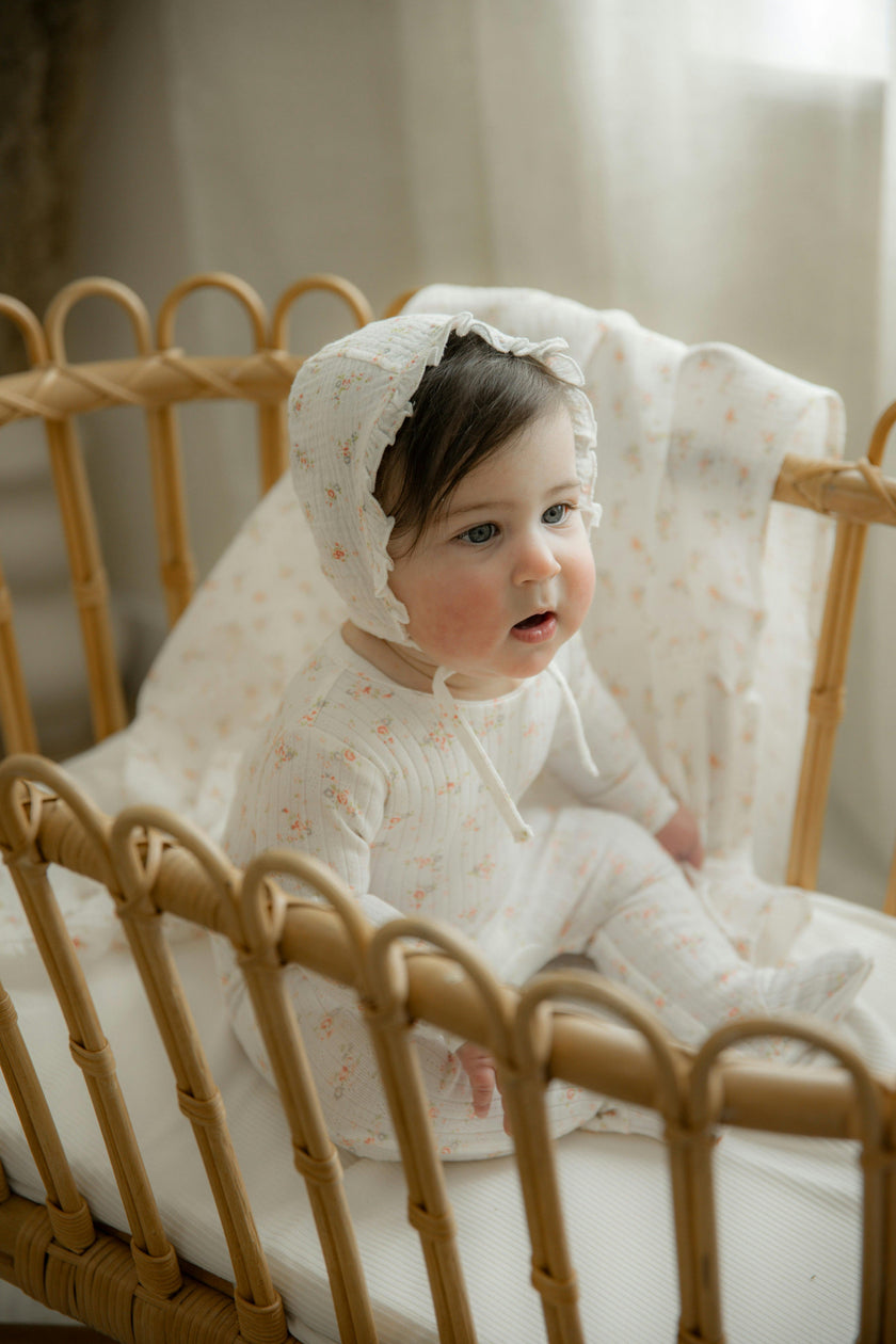 Floral Pointelle Onesie