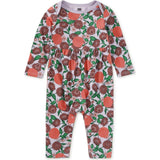Lap Shoulder Baby Romper, Purple