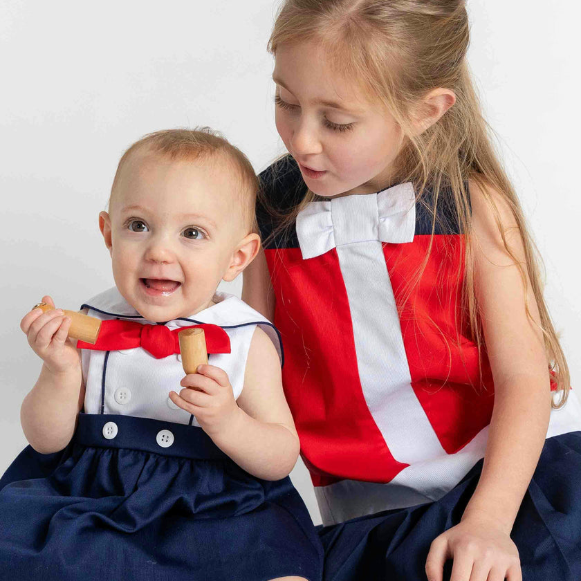 Pique Sailor Romper