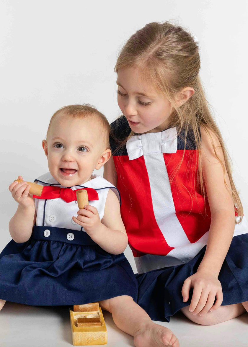 Pique Sailor Romper