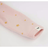 Mini Gold Star Foil Zipper Footie