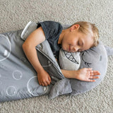 Happy Nappers: Pillow & Sleepy Sack: Med - Grey Shark