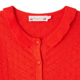 BONPOINT Emy Collared Cardigan - Poppy