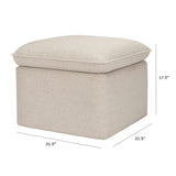 Babyletto Cali Storage Ottoman in Eco-Performance Fabric | Water Repellent & Stain Resistant