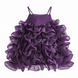 Purple Vionara Ruffle Dress
