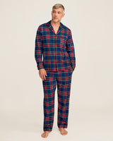 Men's Brushed Twill Pajama Set in Windsor Tartan