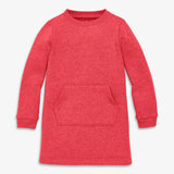 Kids cozy fleece sweatshirt dress