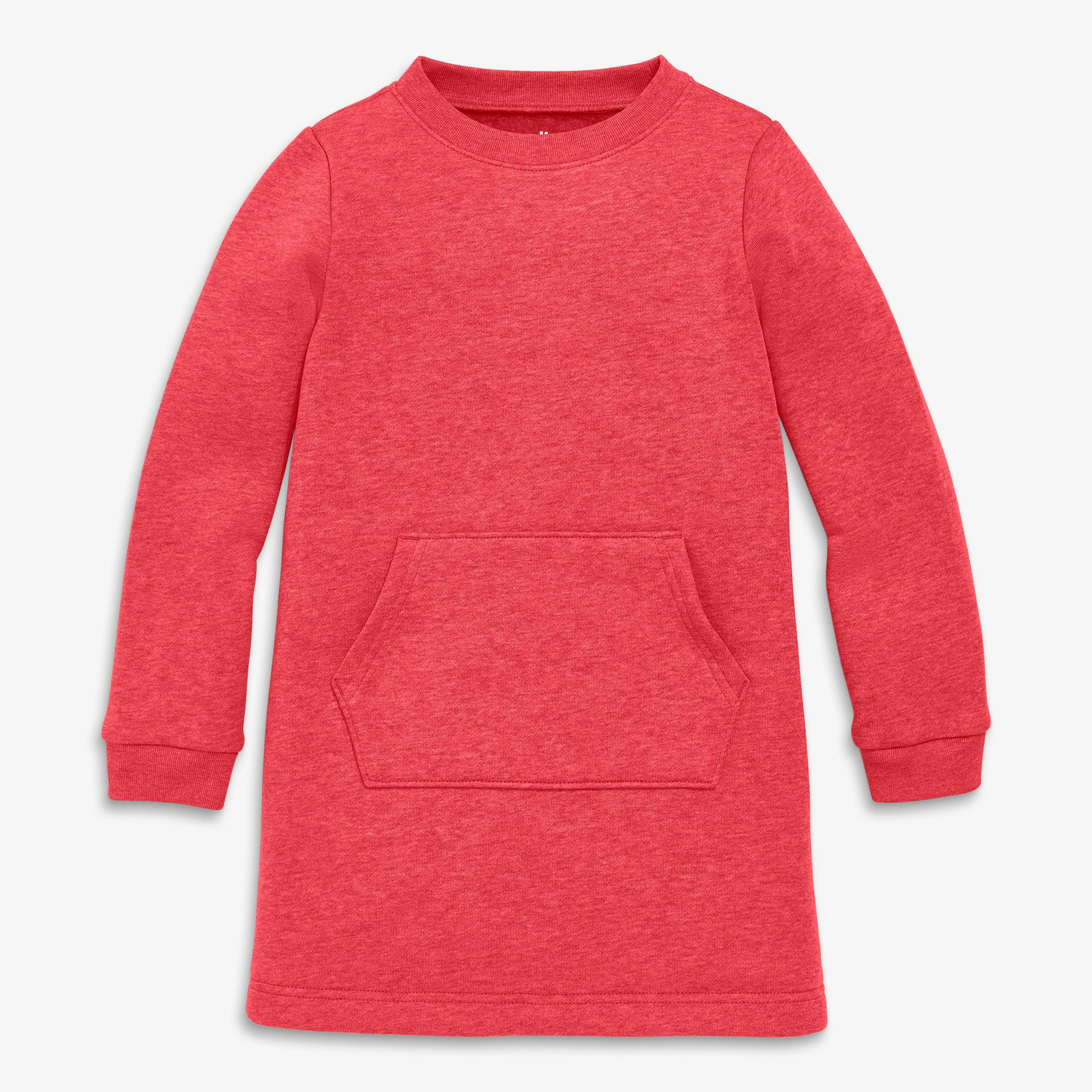 Kids cozy fleece sweatshirt dress