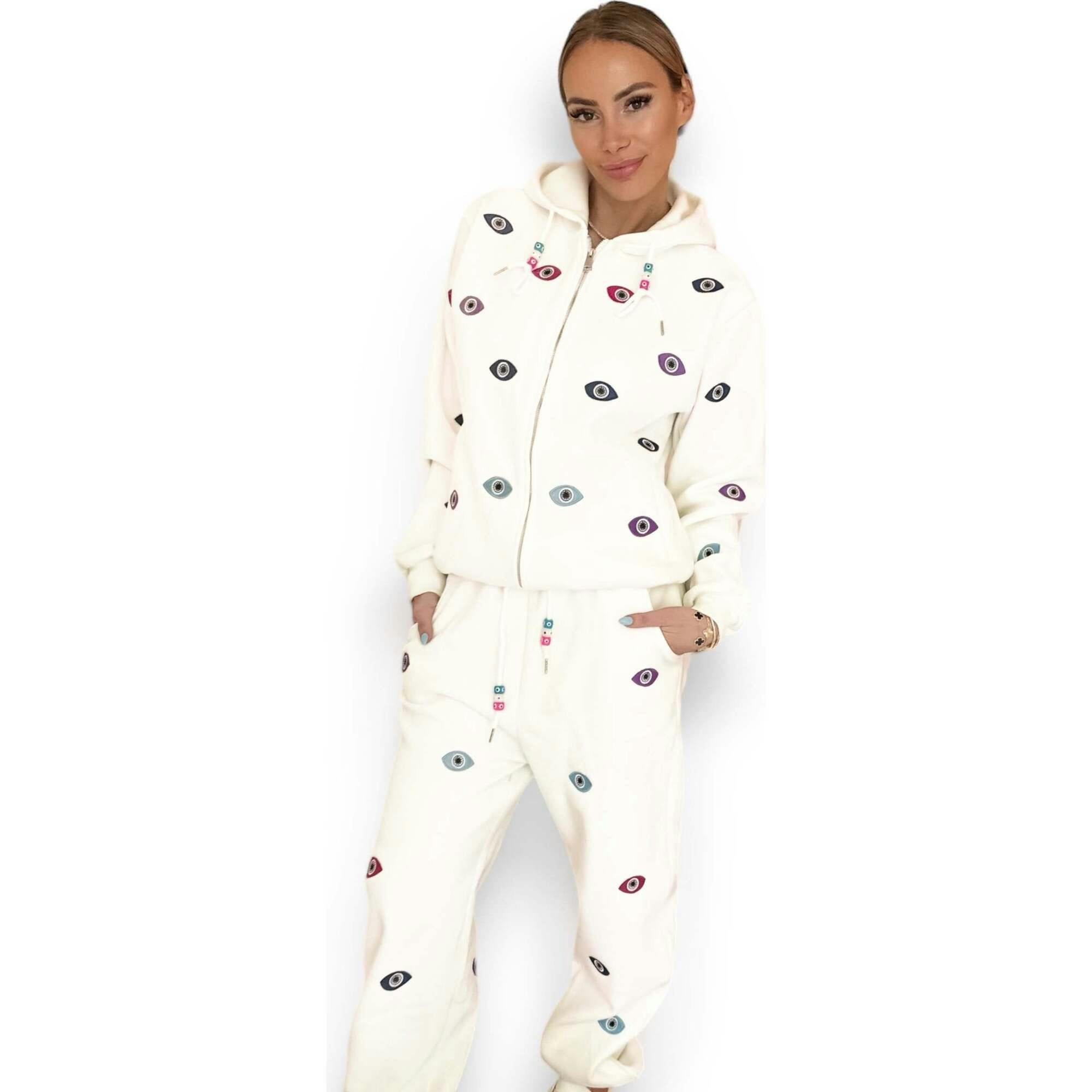 Women’s Rainbow Evil Eye Jogger Set