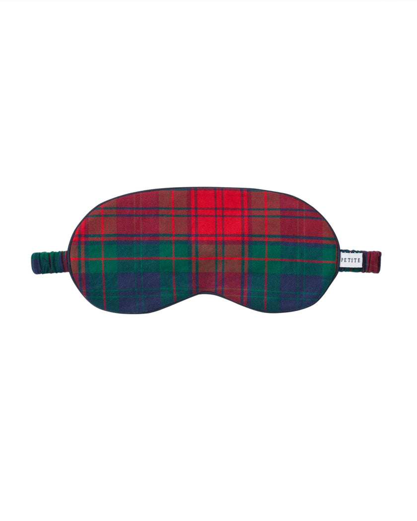 Adult's Brushed Twill Sleep Mask in St. James Tartan