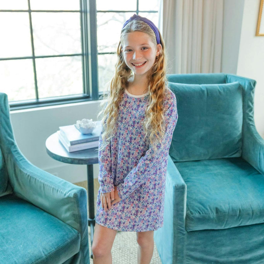 Berkeley Girls' Shirt Dress Blackberry Floral