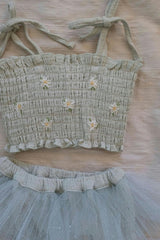 Daisies Tutu - Seafoam