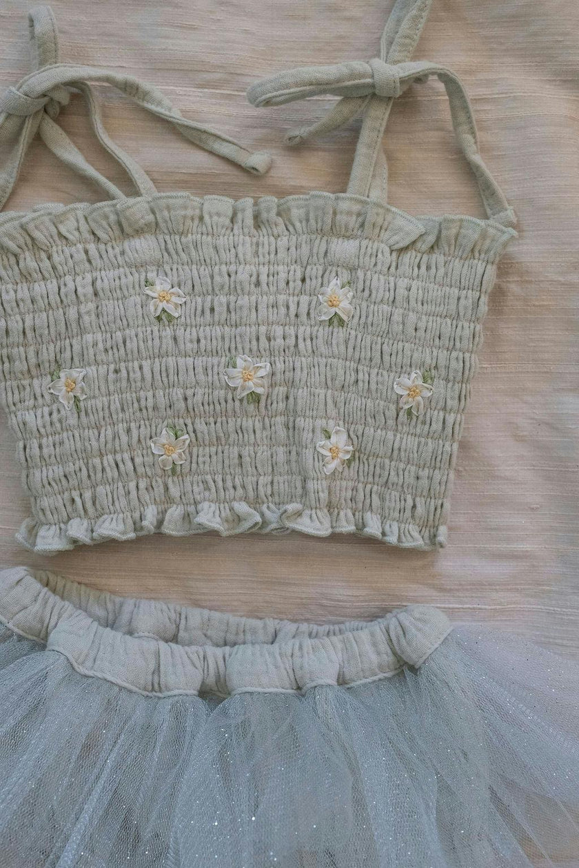 Daisies Tutu - Seafoam