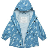 Recycled Waterproof Raincoat, Blue