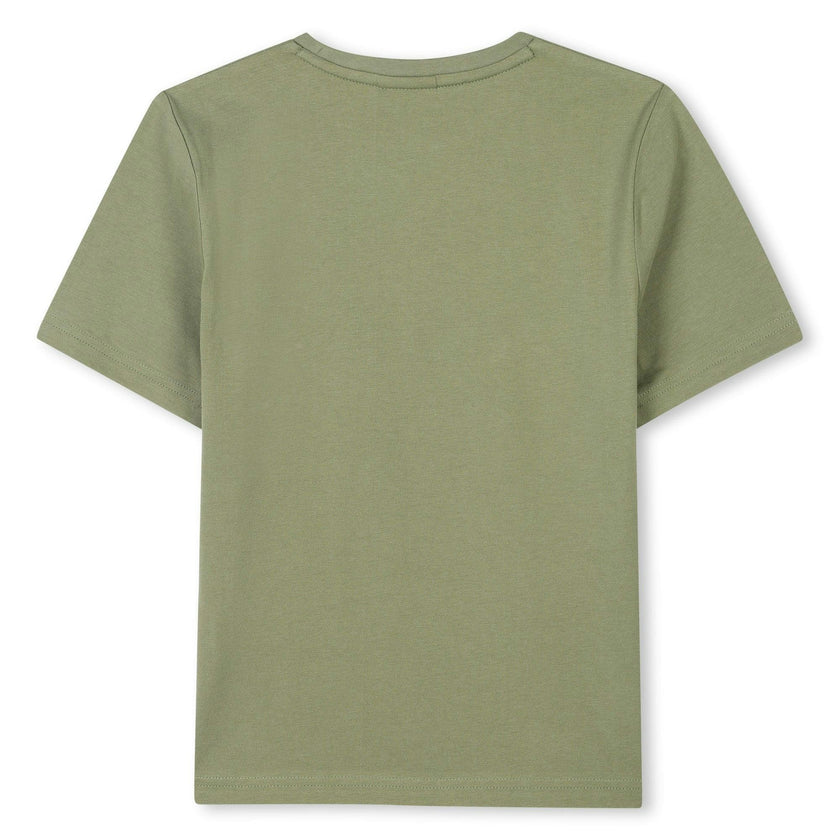 Olive Green Leaf Logo T-Shirt