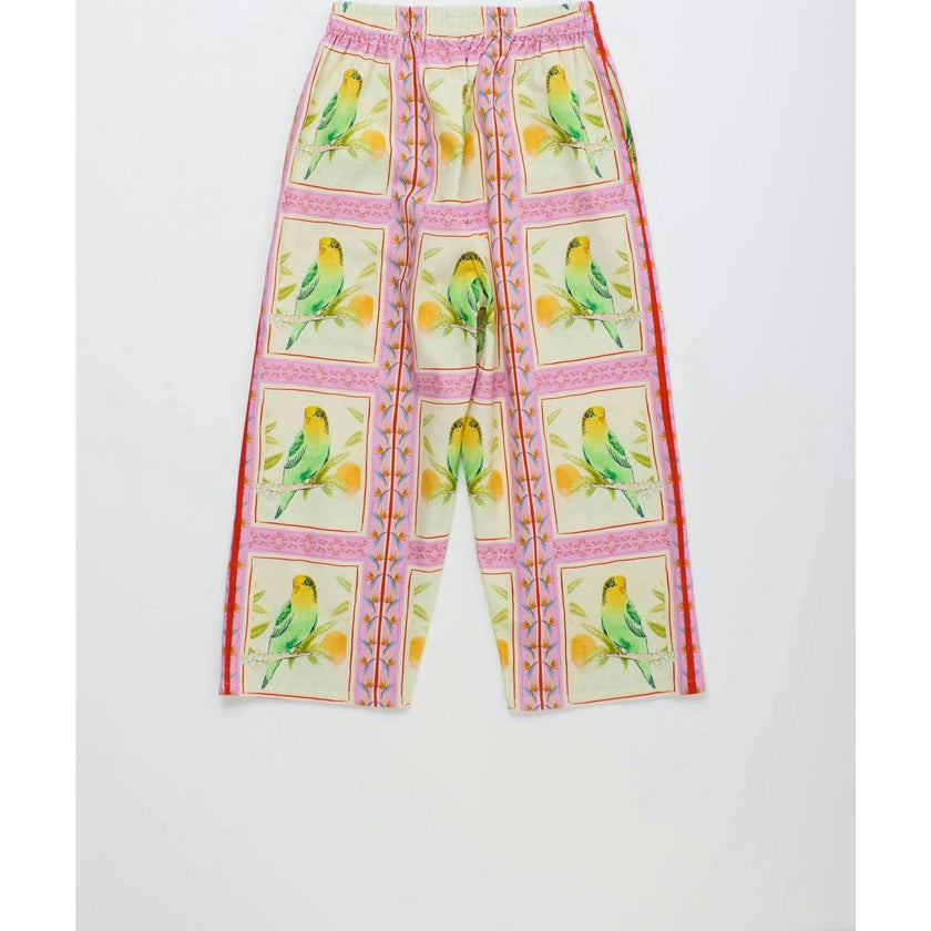 BIRDS PATCHWORK PANTS BLUSH