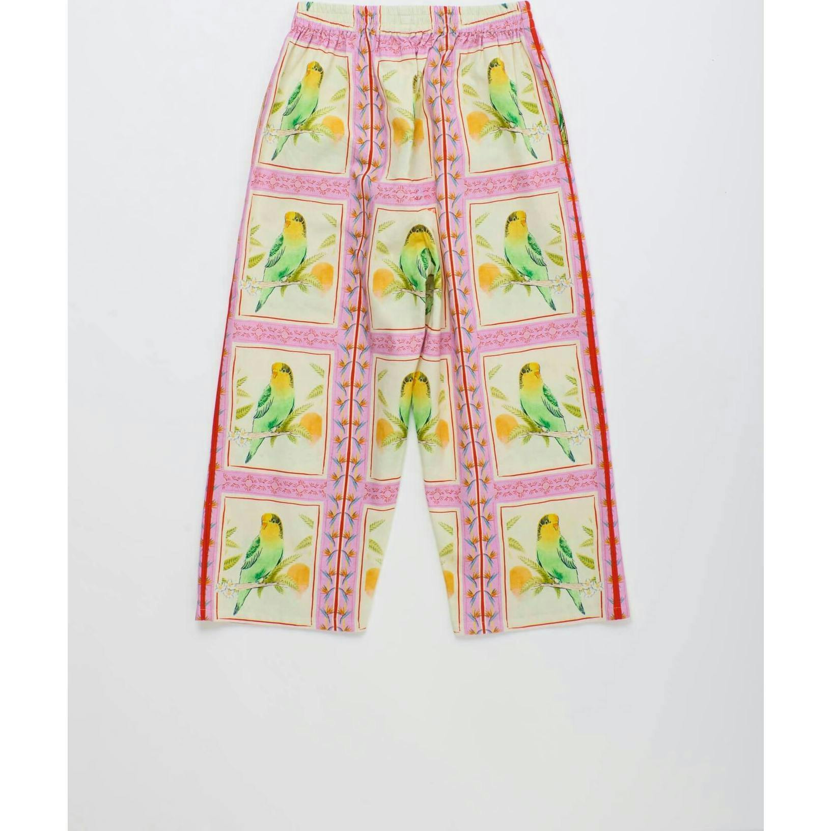 BIRDS PATCHWORK PANTS BLUSH