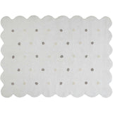 Biscuit Washable Rug