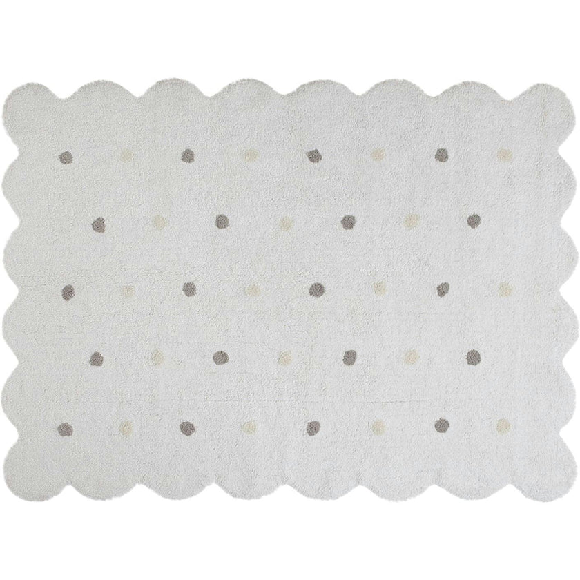 Biscuit Washable Rug