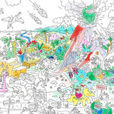 Dinos - Poster géant à colorier
