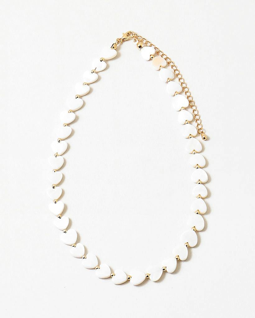 Mother of Pearl Heart Necklace