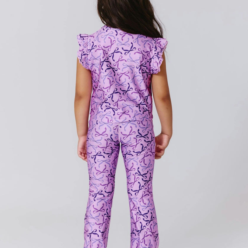 Girls Hi-Shine Flare Legging