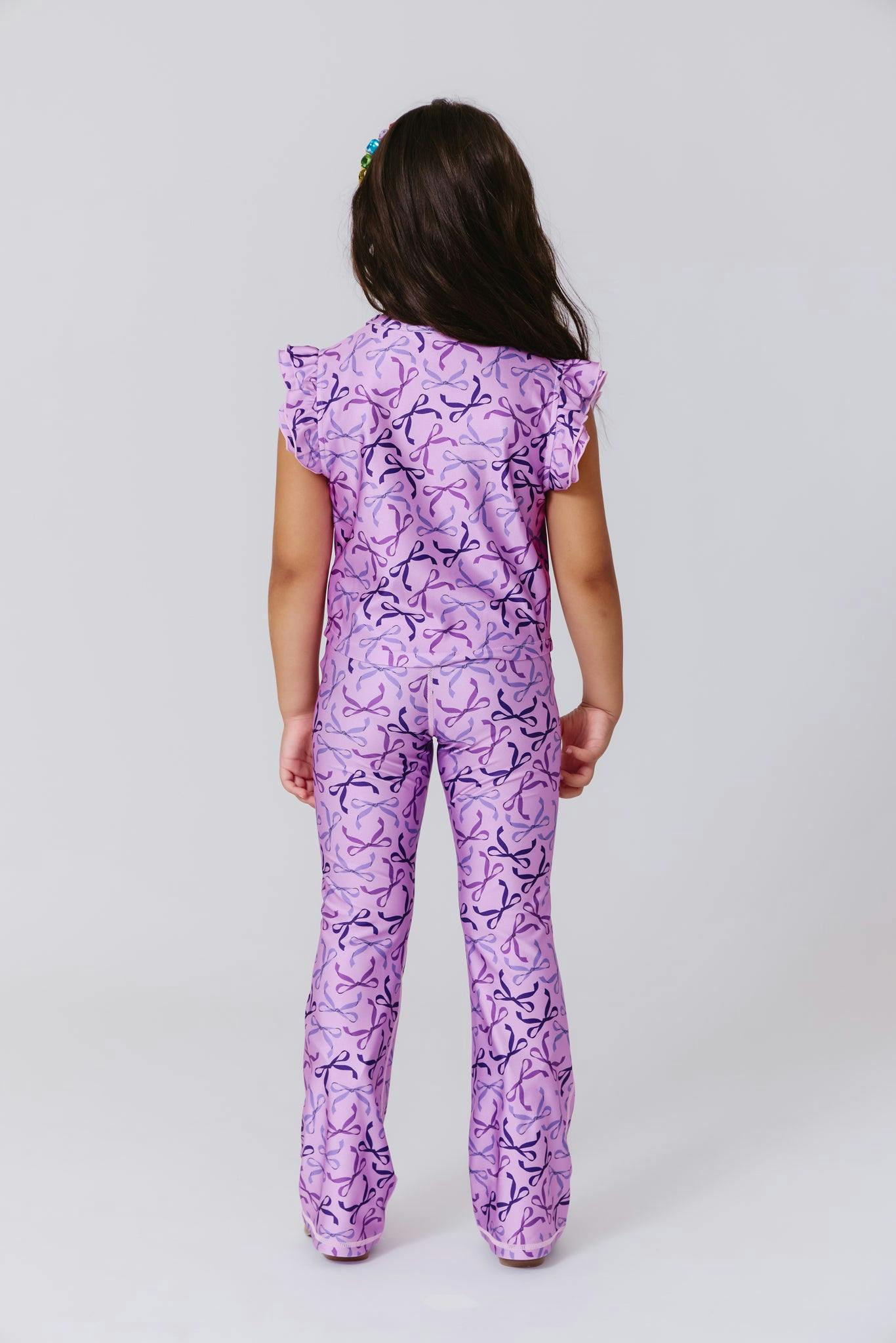 Girls Hi-Shine Flare Legging