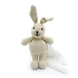 Rabbit & Carrot Gift Box 🥕🐰 100% organic cotton crochet rattle and plush lovey