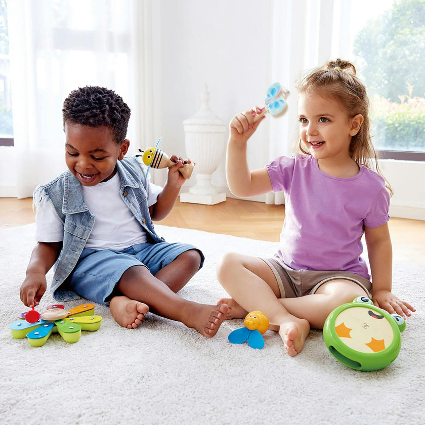 Hape: Nature Band Rhythm Kit - 5pc Music Instrument Toy Set