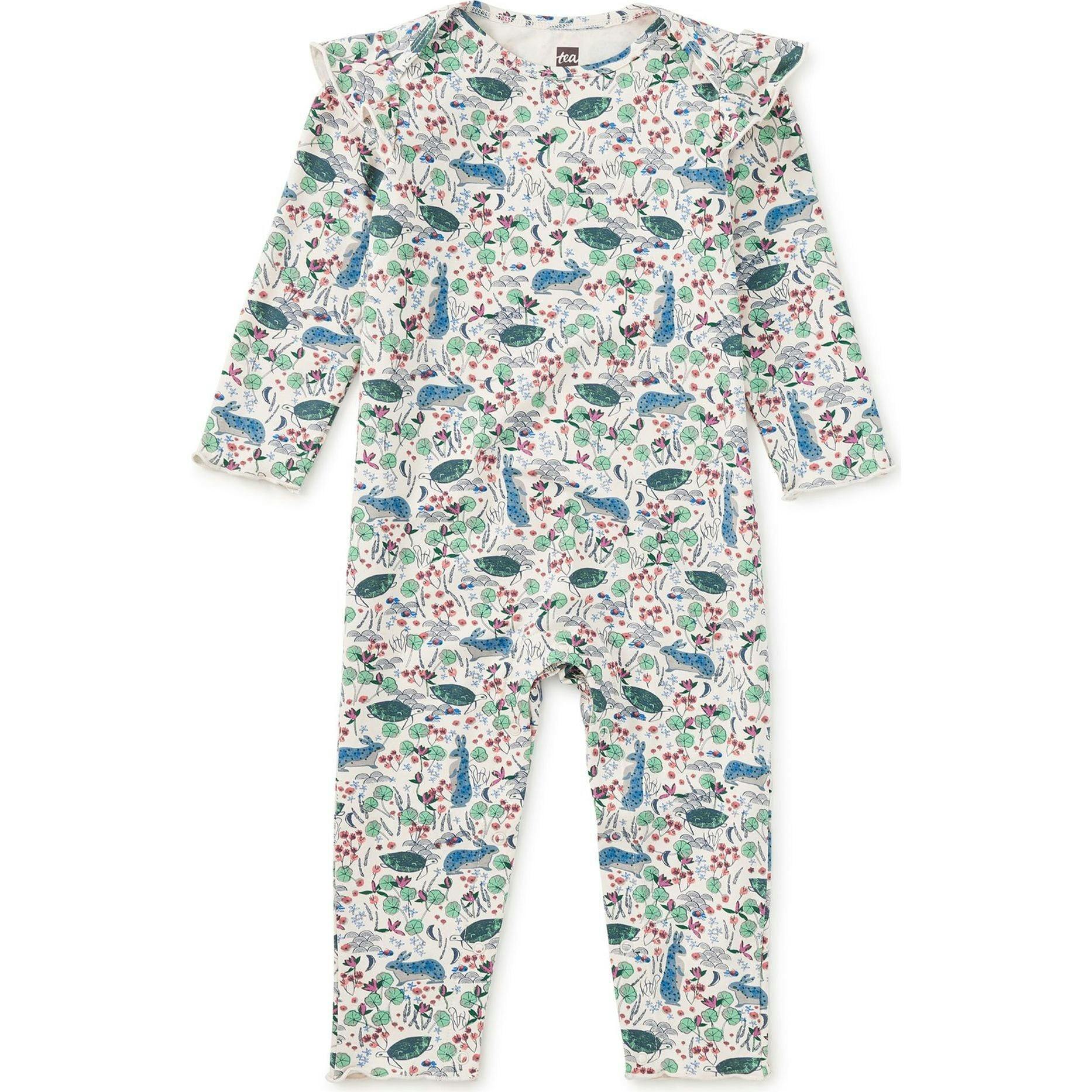 Ruffle Shoulder Baby Romper